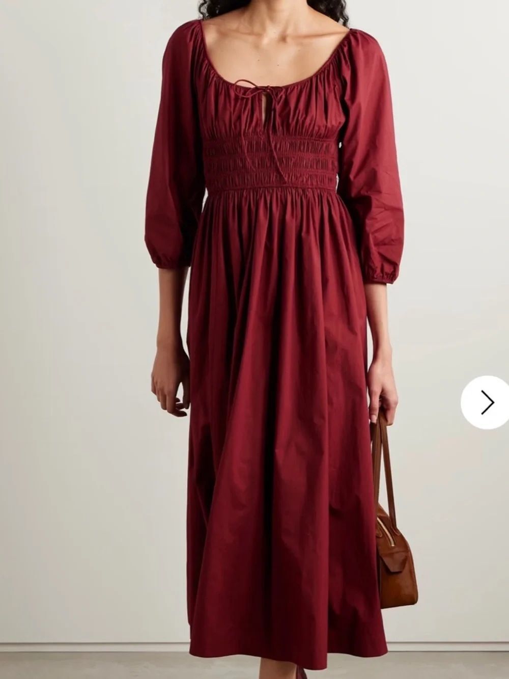 Doen Quintessa Dress in Deep Crimson S